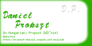 daniel propszt business card